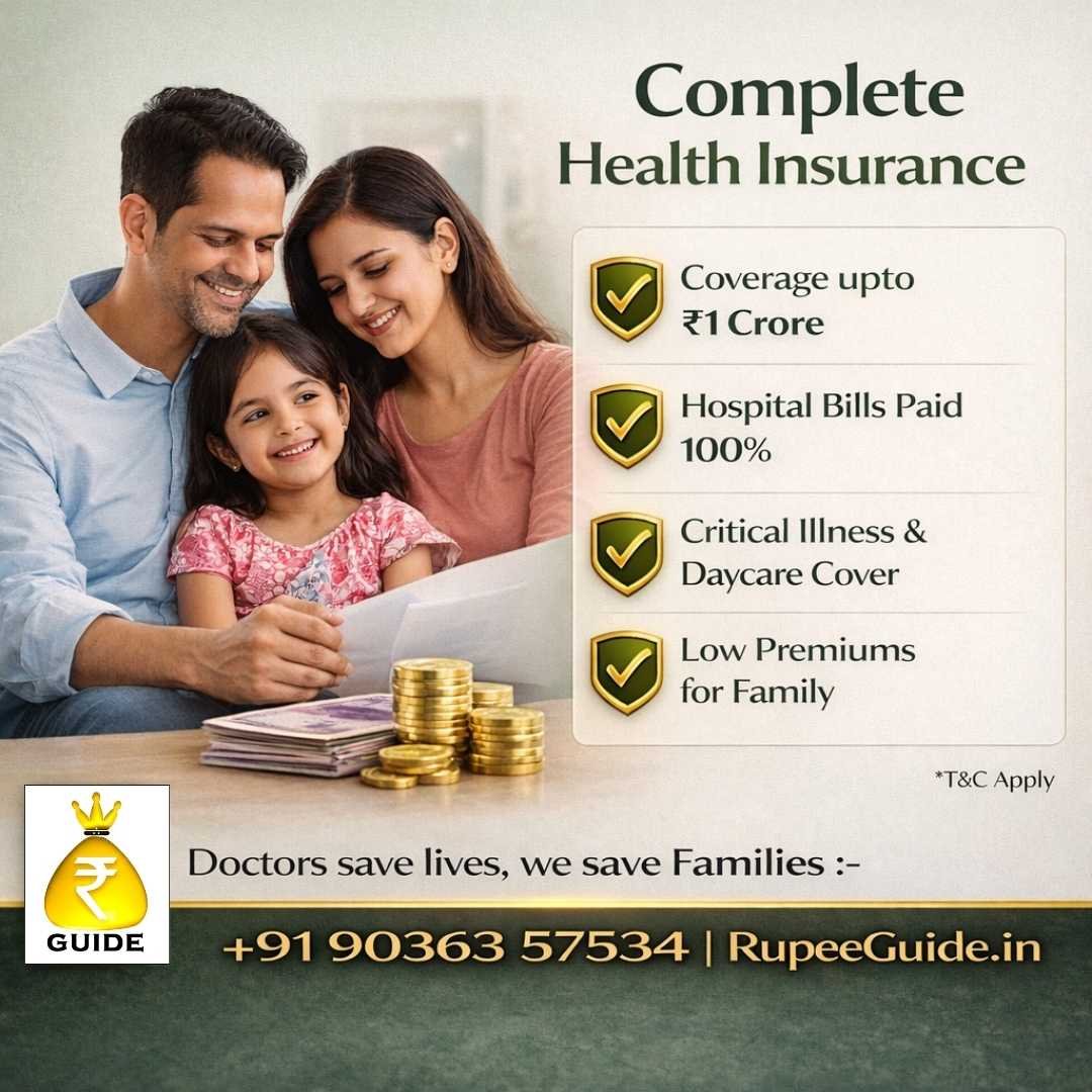Complete family health insurance with 1 Crore coverage and critical illness protection. Consult the best health insurance agent near me today.