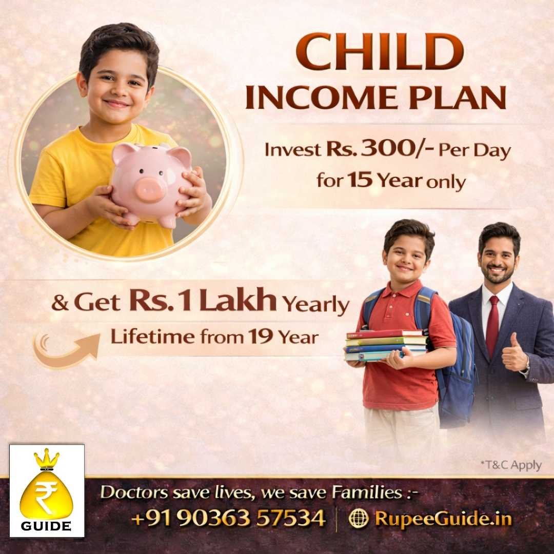 Child income plan for lifetime guaranteed yearly returns for your children. Consult the child insurance consultant bangalore today.