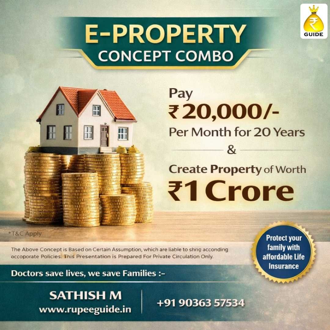 E-Property Concept Combo for 1 Crore wealth creation and investment planning in Bangalore. Consult the financial advisor near me today.