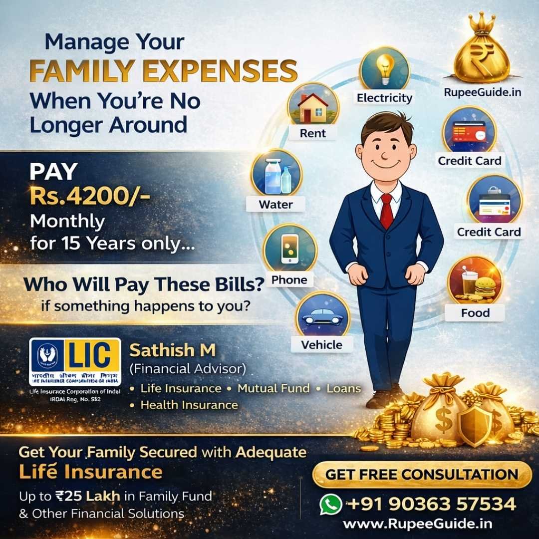 Manage your family expenses like rent and electricity when you are no longer around with life insurance. Consult the best life insurance advisor bangalore today.