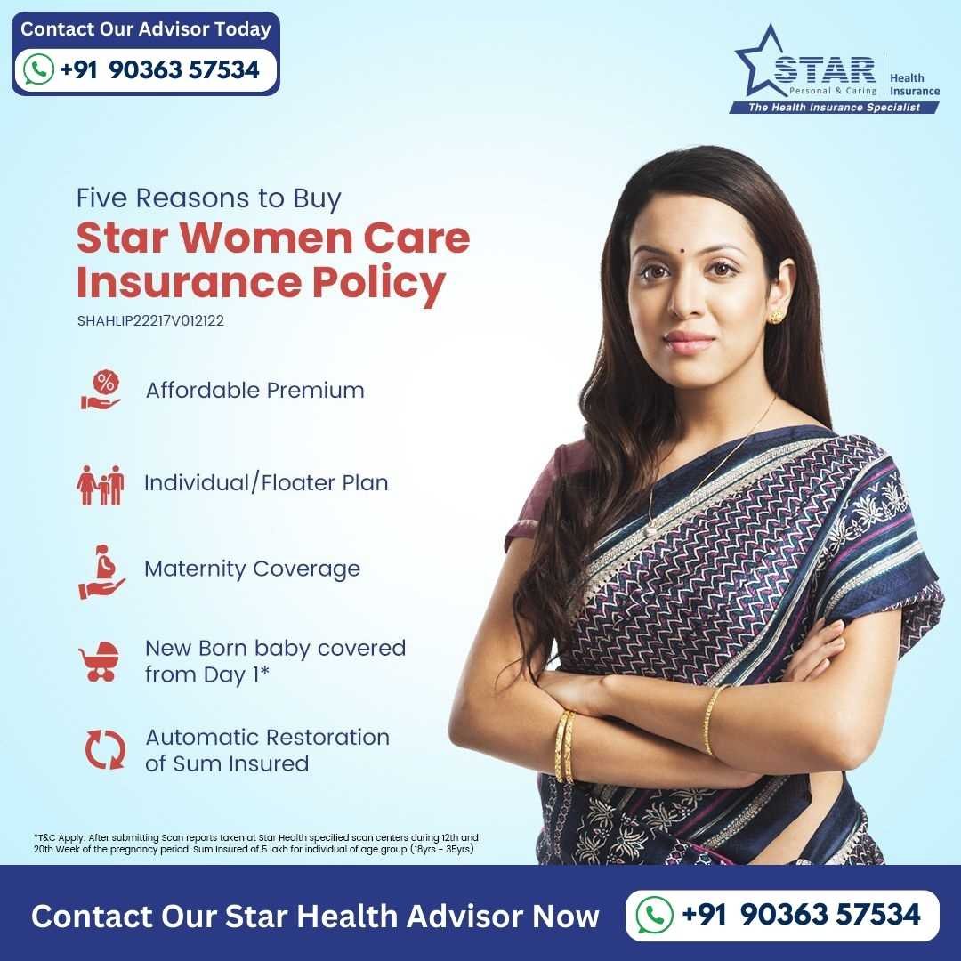 Five reasons to buy Star Women Care Insurance Policy for maternity coverage. Consult the best health insurance agent near me today.