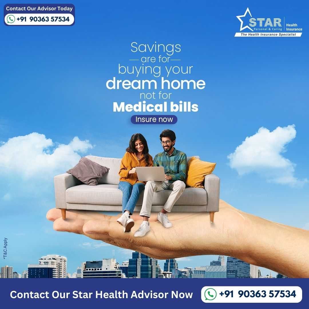 Get health insurance to protect your savings meant for buying a dream home. Consult the best health insurance agent near me today.