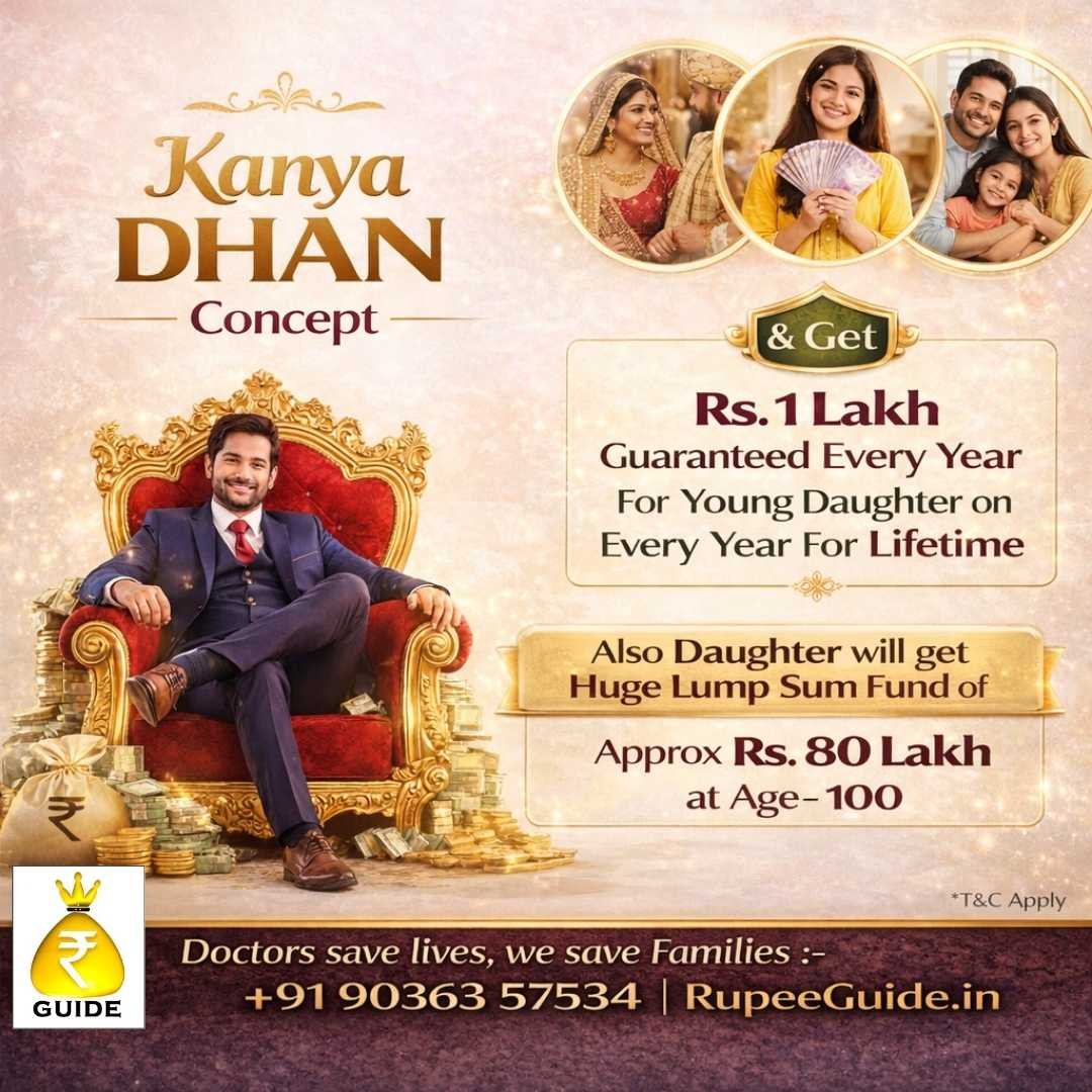 Kanya Dhan concept investment plan for young daughters providing guaranteed returns for life. Consult the child education plan advisor near me today.