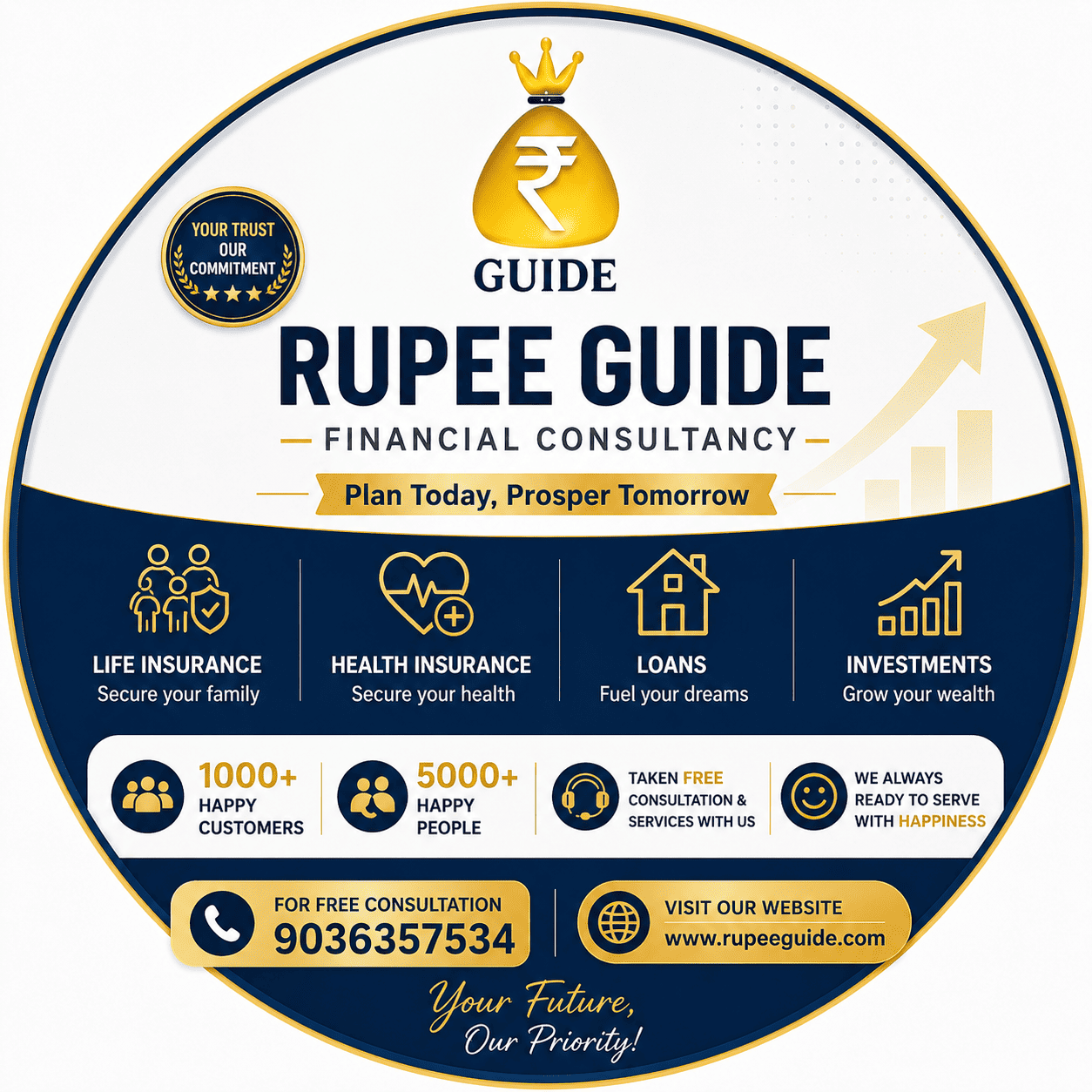 Rupee Guide Financial Consultancy providing life insurance, health insurance, loans, and investment services. Consult the best financial consultant bangalore today.