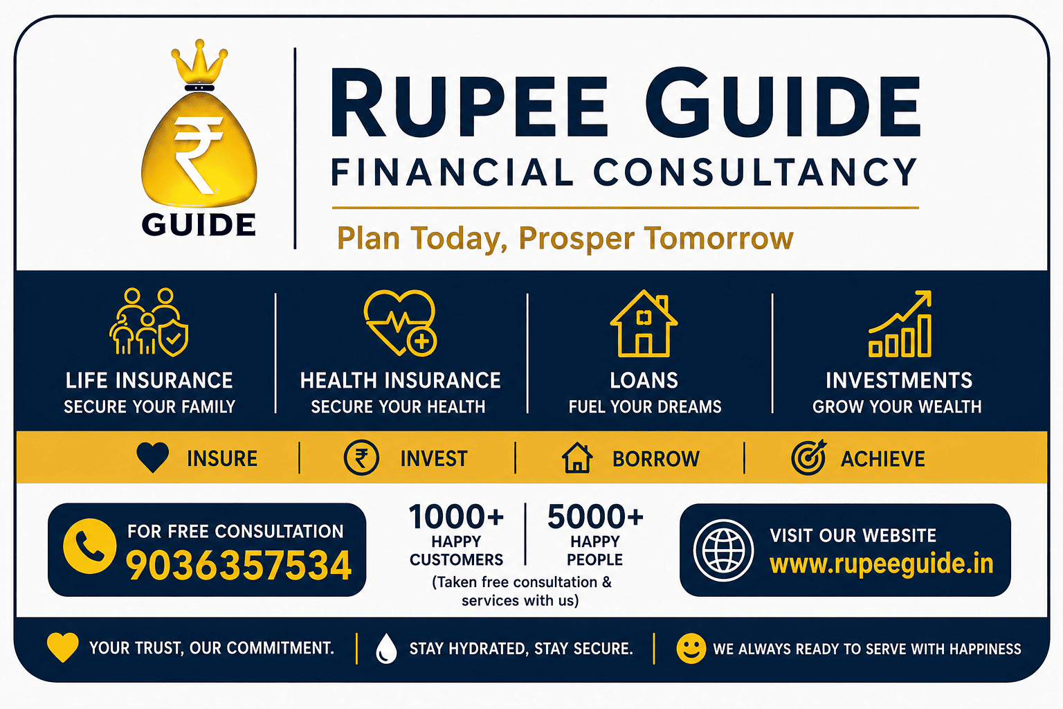Rupee Guide Financial Consultancy providing life insurance, health insurance, and investment services in Bangalore. Consult the certified financial planner near me today.