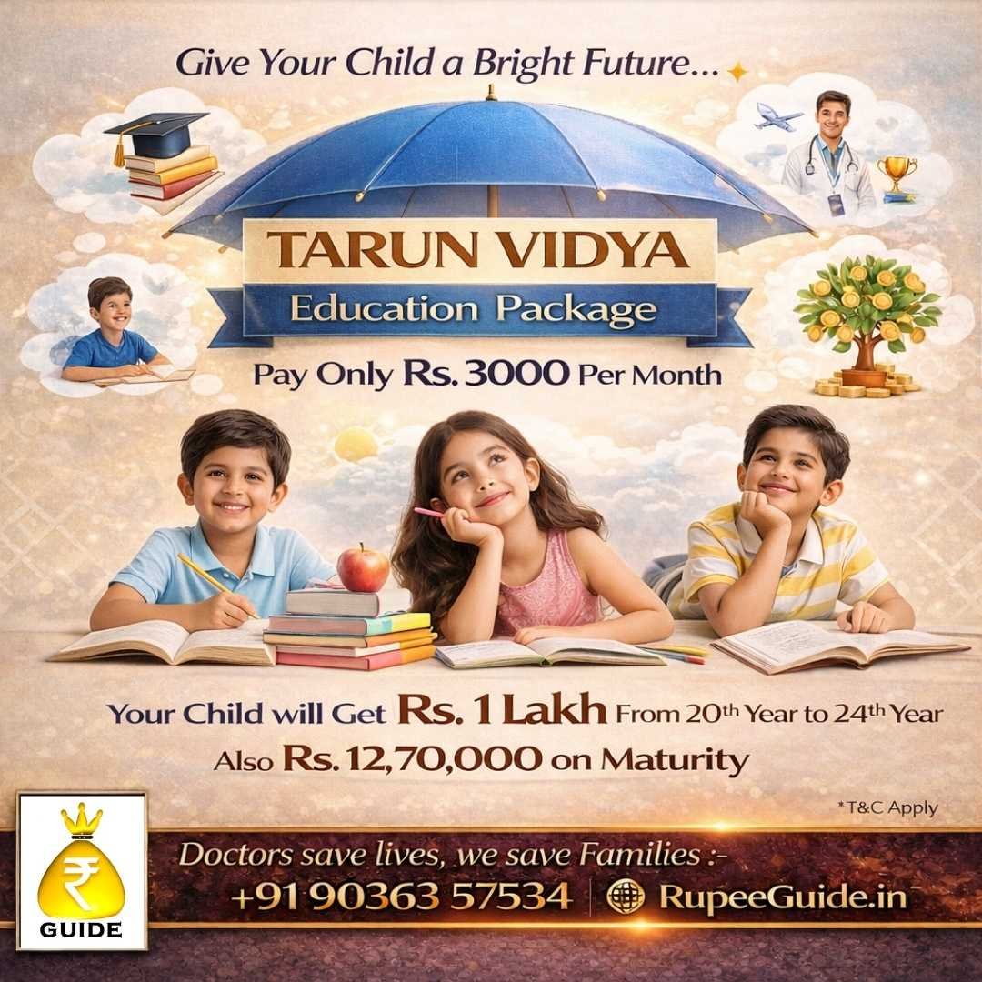 Tarun Vidya education package investment plan for child future in Bangalore. Consult the child insurance consultant bangalore today.
