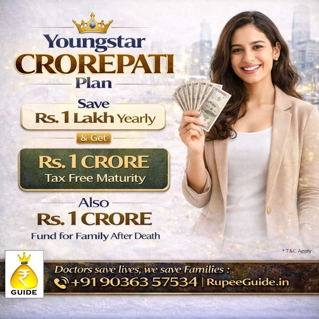 Youngstar Crorepati 1 Crore tax free maturity and life insurance plan in Bangalore. Consult the financial advisor near me today.