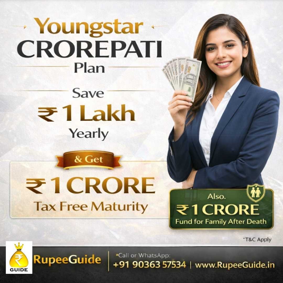 Youngstar Crorepati Plan offering 1 Crore tax-free maturity. Consult the life insurance consultant bangalore today.