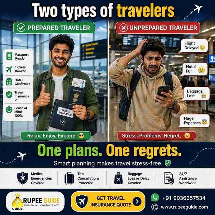 Prepared vs Unprepared Traveler Insurance Bangalore | Sathish M Rupee Guide