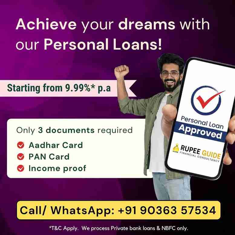 Best Personal Loan Agent Bangalore & Tamil Nadu | Sathish M Rupee Guide Financial Advisor