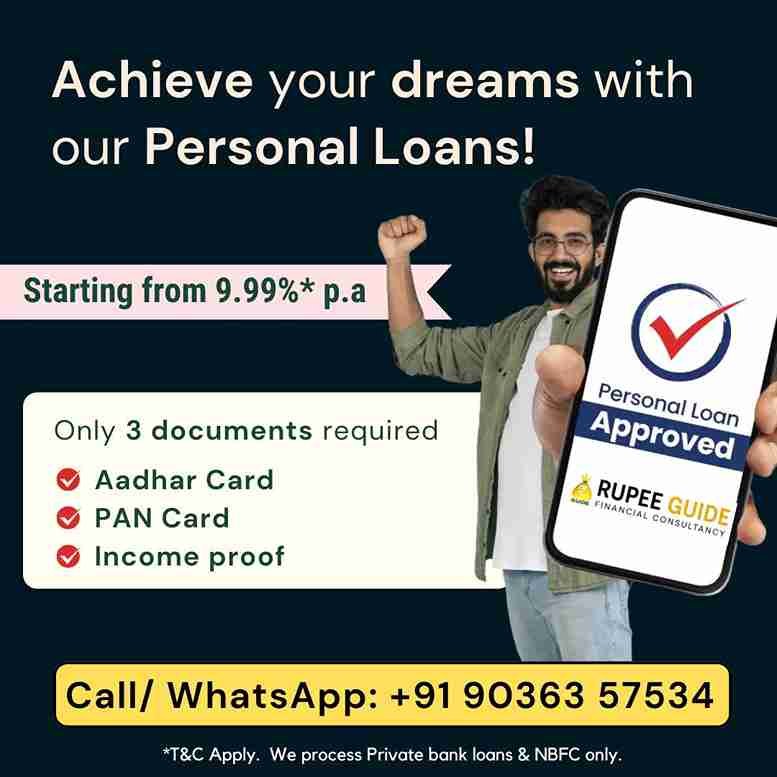 Best Personal Loan Agent Bangalore & Tamil Nadu | Sathish M Rupee Guide Financial Advisor